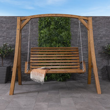Garden wooden swing seat - swing,