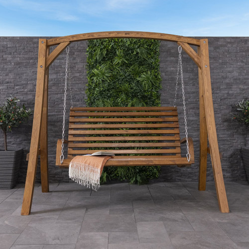 Garden wooden swing seat - seat,
