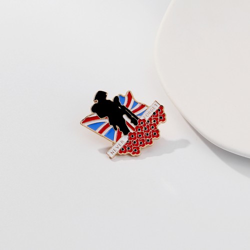 Red enamel pin brooch 2026 - red,