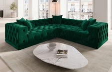 Corner Sofa Velvet Fabric