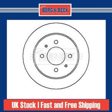 2x Brake Discs Solid For