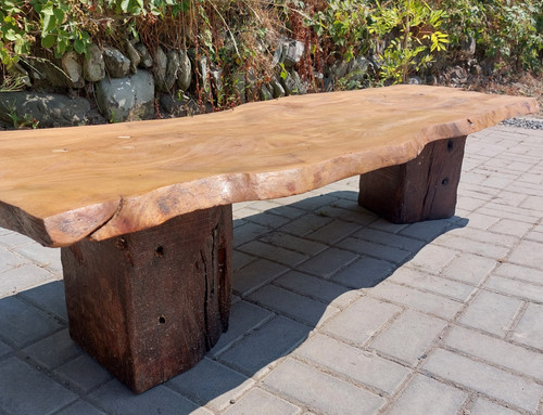 Rustic live edge solid - edge, timber