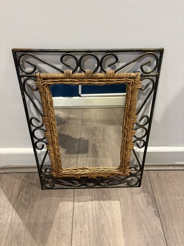 Vintage wrought iron wicker - vintage,