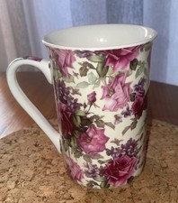 Rose Floral Fine China Mug The