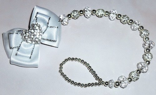 White shamballa diamante heart - shamballa,