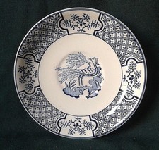 WOOD & SONS WOODS WARE YUAN SAUCER WILLOW STYLE IRONSTONE CHINA TEA SAUCER BLUE