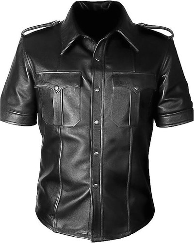 Men real leather military - real,