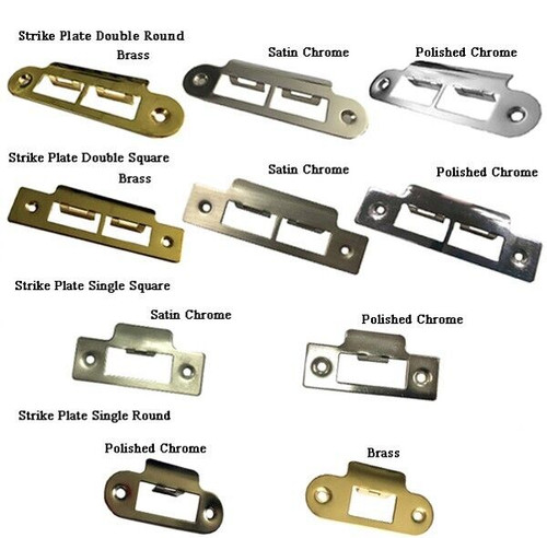 Round edge door strike - door, plate