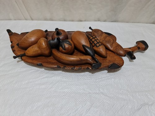 Solid wood leaf - wood, serving