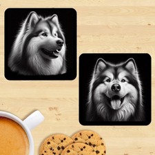Alaskan Malamute Coasters, Set