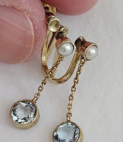 15ct gold aquamarine natural