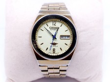 Citizen Automatic Men's Watch 8200-R93524-KA Day-Date Japan Made Used 21 Jewels