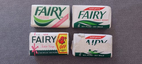 Vintage fairy soap - soap, bars