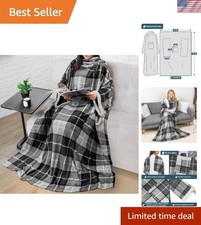 Fleece Blanket with Sleeves