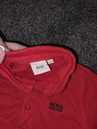 Boys red hugo boss polo - boys,