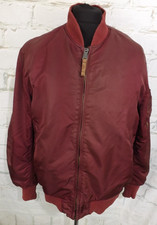 Alpha Industries Burgundy red MA1 Flight Bomber Jacket 2XL