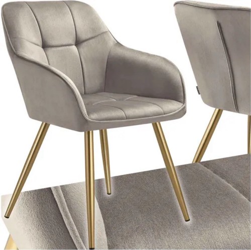 White velvet dining - velvet,