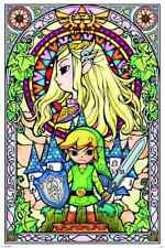 The Legend Of Zelda Poster 61x91.5 cm | 24x36 inch New gamer room Stained Glass