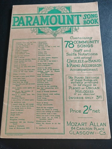 Paramount song book - paramount, 78