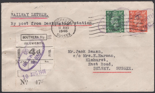 Southern railway letter parcel - railway, letter/parcel