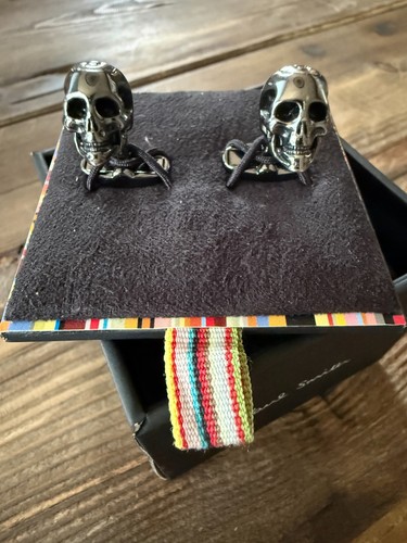Paul smith cufflinks skull - 3d,