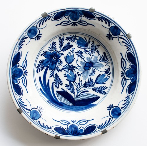 Delft plate blue painting - blue,