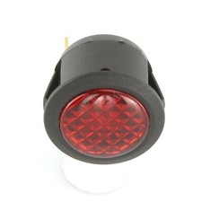 2x Red LED Warning Light 12v