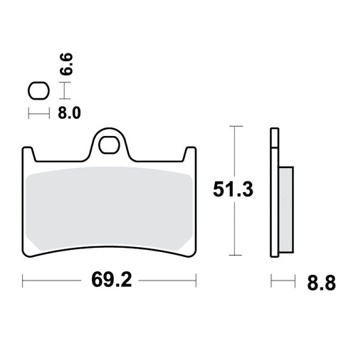 Carbon brake pads crq trw - brake,