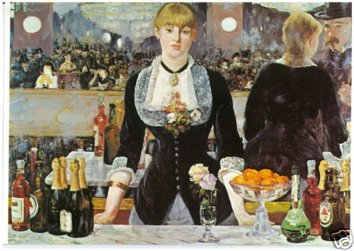 Manet bar at - e,