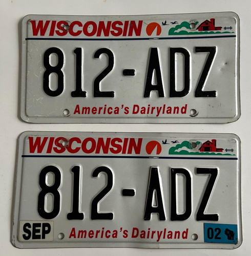 2002 wisconsin license - wisconsin,
