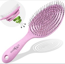 Detangling Hair Brush  Men Women Children, Ultra Soft Flexible Bristles & Body