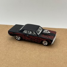 Hot Wheels '64 Chevy Chevelle SS Black Red Flames Diecast Car Combi P&P #6