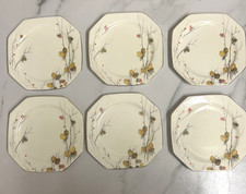  ROYAL PARAGON BONE CHINA "LARCH CONES" SIDE PLATES ×6