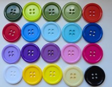 10 Four Hole Buttons Larger