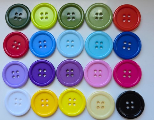 Four hole buttons larger - four,