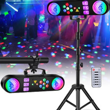 CFX Partyvibe 3 - 5 In1 LED RGB DJ Lights with Stand Remote Ball Laser Bar Stage