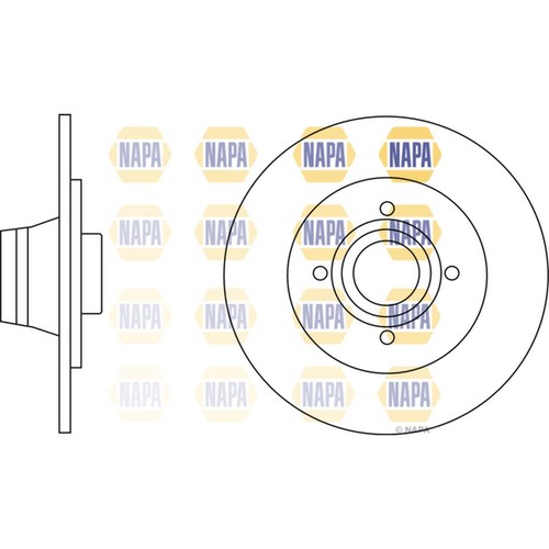 Brake discs solid for - 2x,