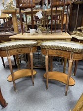 Pair louis marble top - louis, xv