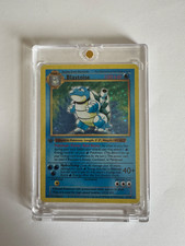 Fan-made, 1st edition Blastoise , base set with acrylic case , custom 