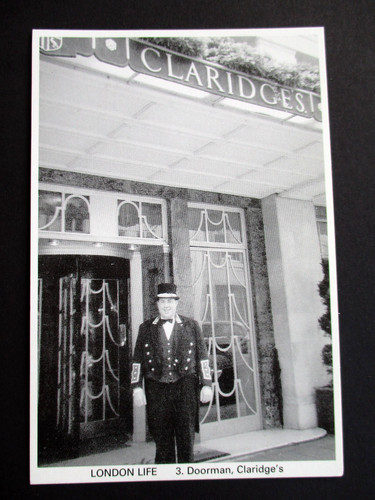 Postcard london life doorman - postcard,