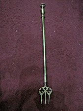 ANTIQUE SOLID BRASS TOASTING