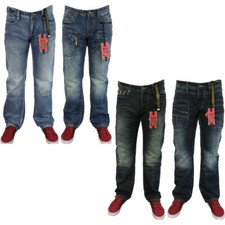 Men's Straight Leg Blue Faded