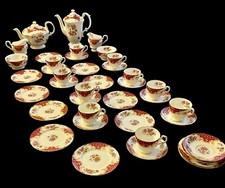 PARAGON ROCKINGHAM BONE CHINA 42 PIECE TEA/COFFEE SET FOR 10 INC. BOTH POTS