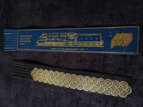 Pair vintage leather bookmarks - pair,