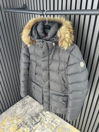 Moncler cluny fur puffer coat - moncler,