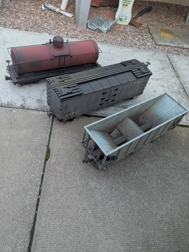 Gauge wagons set - gauge, (weathered)