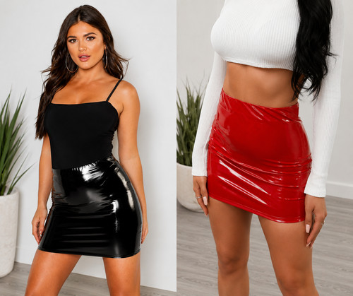 Ladies high waist vinyl - ladies,