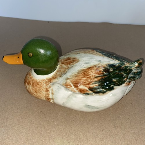 Vintage ceramic mallard duck - vintage,