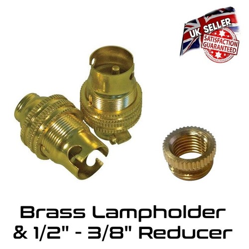 Brass lamp holder small - brass,