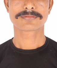 Natural Looking Fake Moustache Realistic Costume Facial Hair Accessory